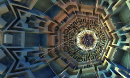 In the hive - fractal panorama - NO AI