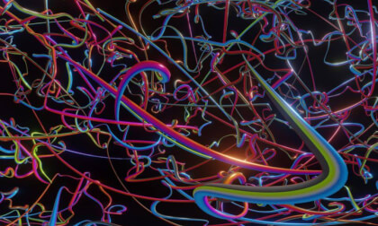 Vector field visualised in Blender